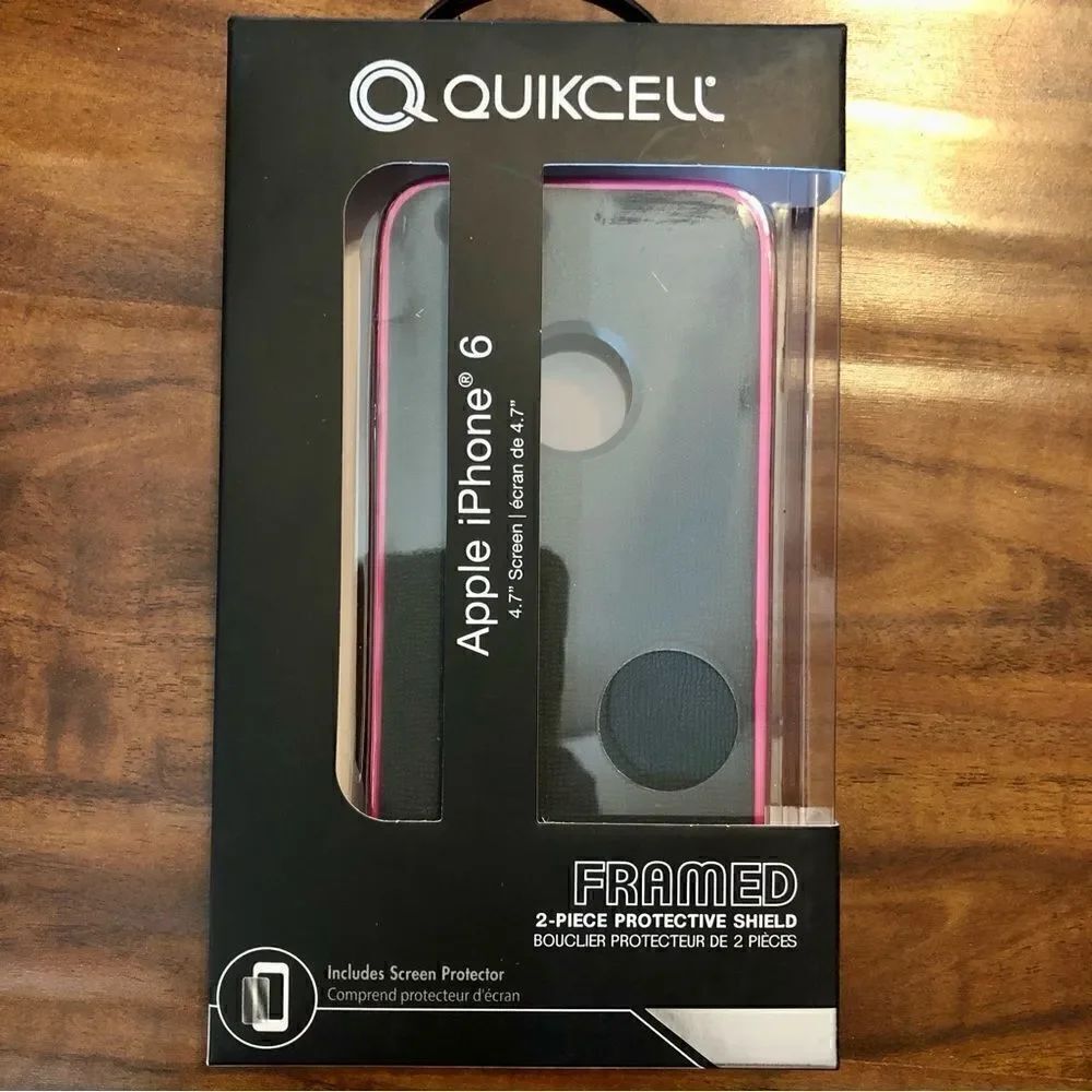 NIB iPhone 6 Gray and Pink Cellphone Case